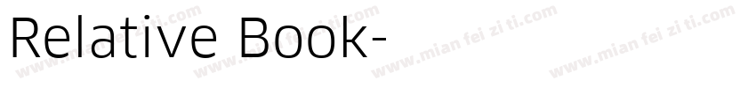 Relative Book字体转换